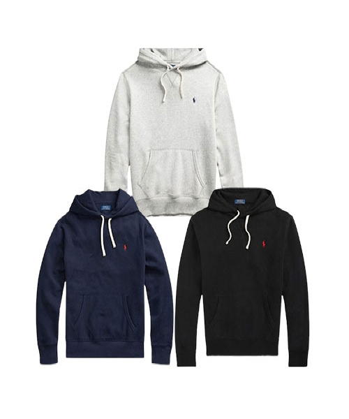 [폴로] 기모 후드티_블랙 XS